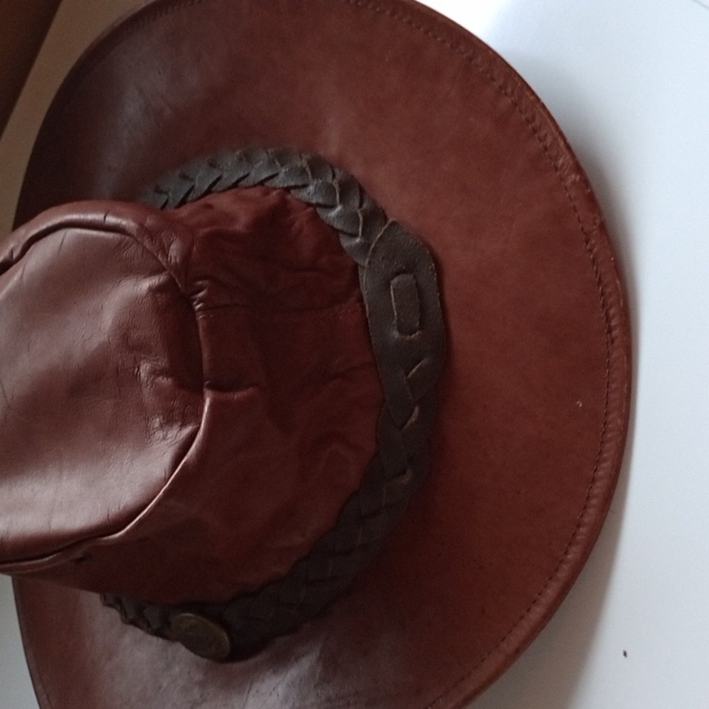 Outback Kangaroo Softy Hat Leather Australia Size Small - Picture 4 of 12